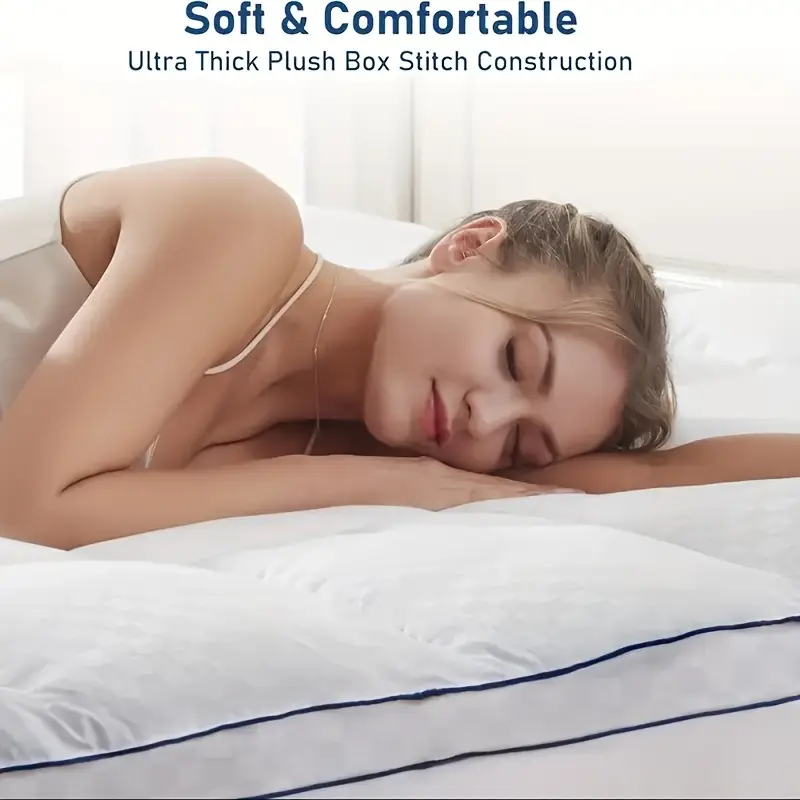 Mattress Topper, Extra Thick Mattress Pad Pillow Top Mattress Cover Quilted Fitted Mattress Protector Top Stretches Up 8-21" Deep Pocket Cooling