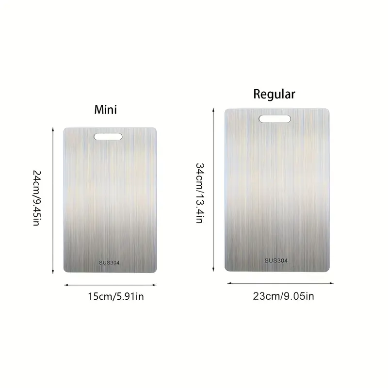 Premium Stainless Steel 2025 Double-Sided - Food Grade Stainless Steel Cutting Board For Kitchen And Dining