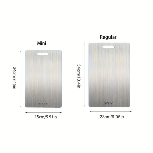 Premium Stainless Steel 2025 Double-Sided - Food Grade Stainless Steel Cutting Board For Kitchen And Dining